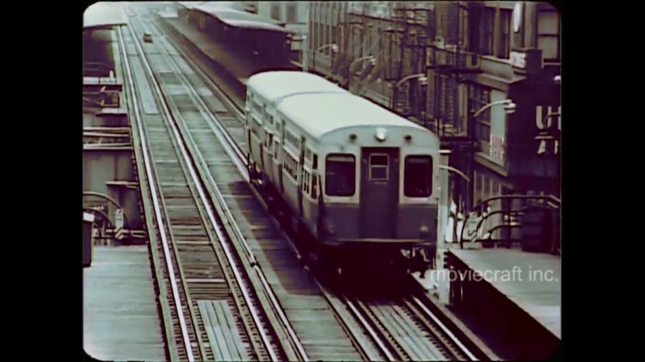 Chicago, Illinois. Routes of American Airlines. circa 1962.