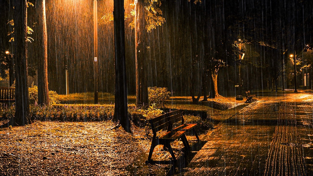 Tinnitus Masking & Nervous System Reset | Heavy Rain for Burnout Relief