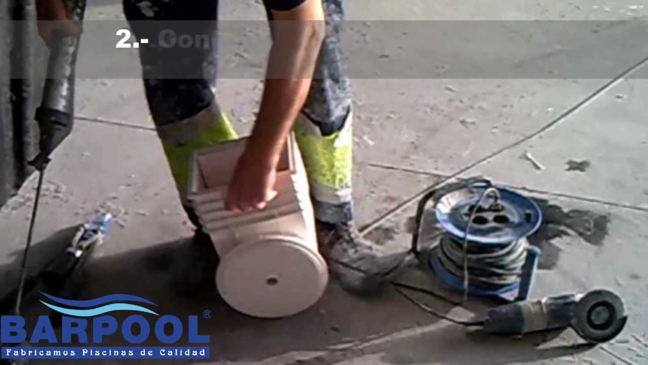 BArPool Piscinas Prefabricadas - Colocación skimmer