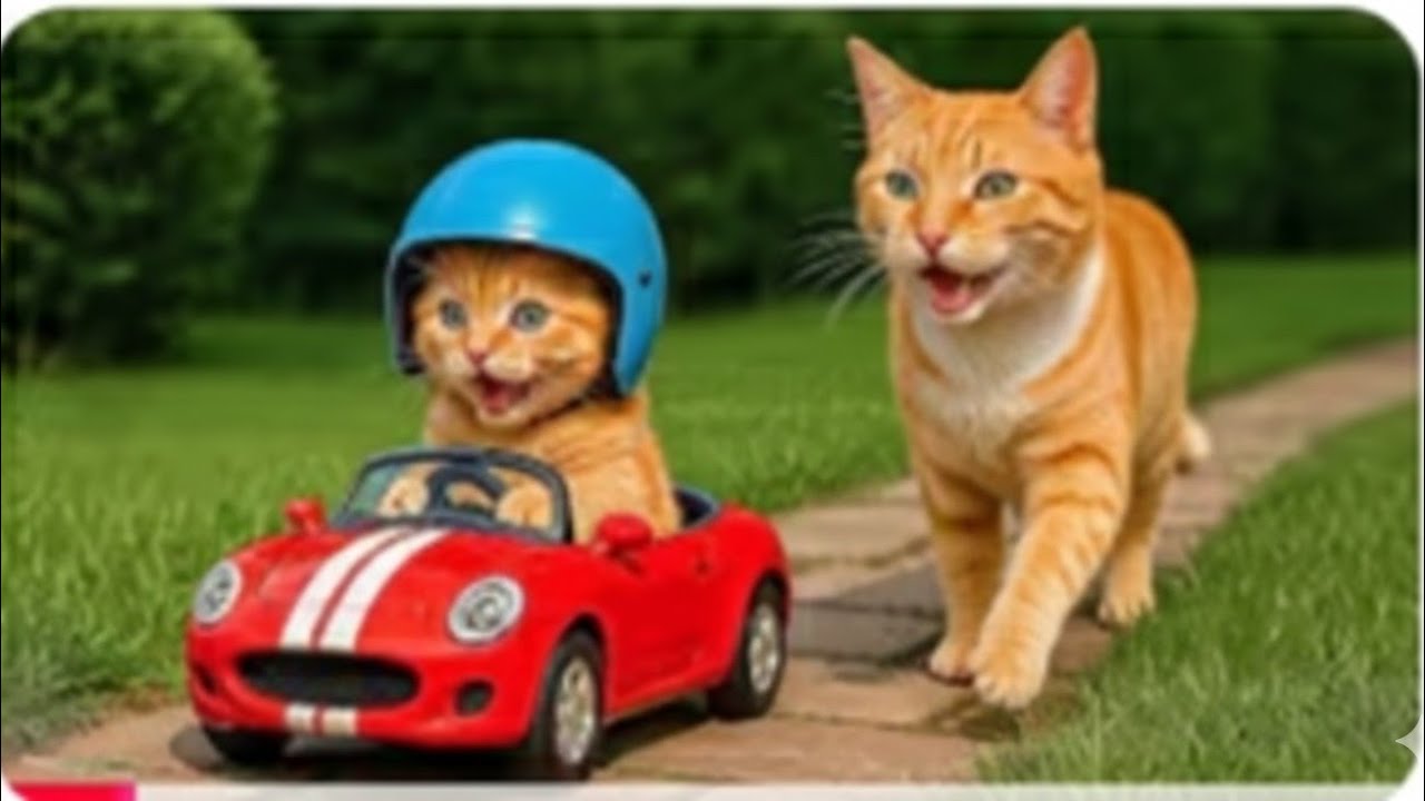 Mama Cat Trims Fur on the Farm & Makes a Cute Tiger Hat for Her Kittens 🐾🐱 | Heartwarming Cat Family