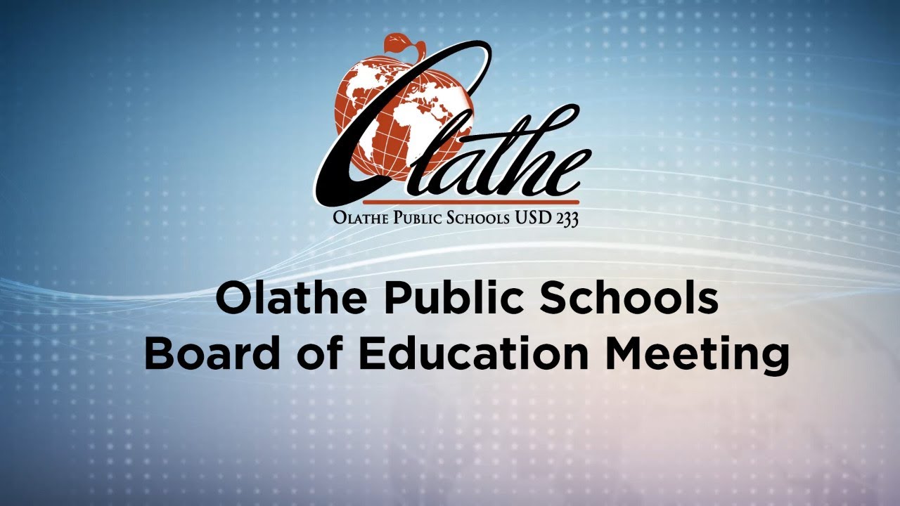 January 2021 Olathe Public Schools Board of Education Meeting