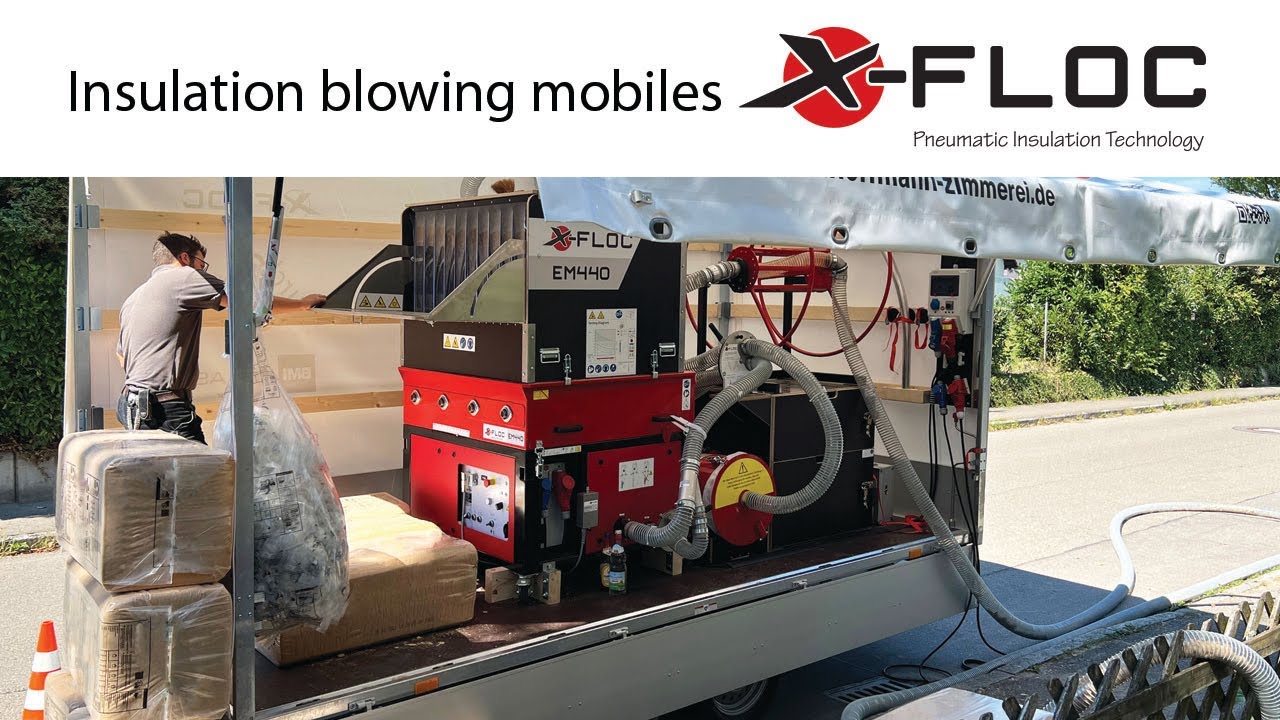 X-Floc Einblasmobil – Alles direkt vor Ort!  | X-Floc Insulation blowing mobiles
