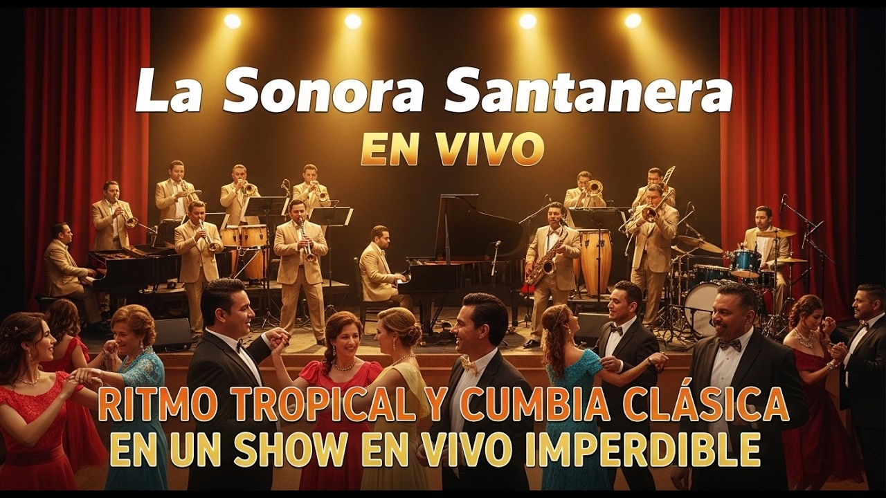 🎺 La Sonora Santanera EN VIVO | Ritmo Tropical y Cumbia Clásica en un Show en Vivo Imperdible 🌟🎺