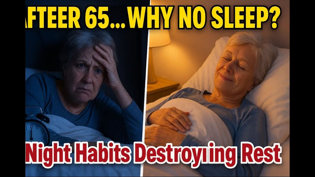 Why most people struggle to sleep after 65 – and 6 nighttime habits destroying your rest!