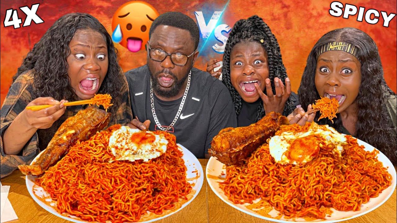 EXTREME 2X SPICY NOODLE CHALLENGE!! 😱 **MUST WATCH**