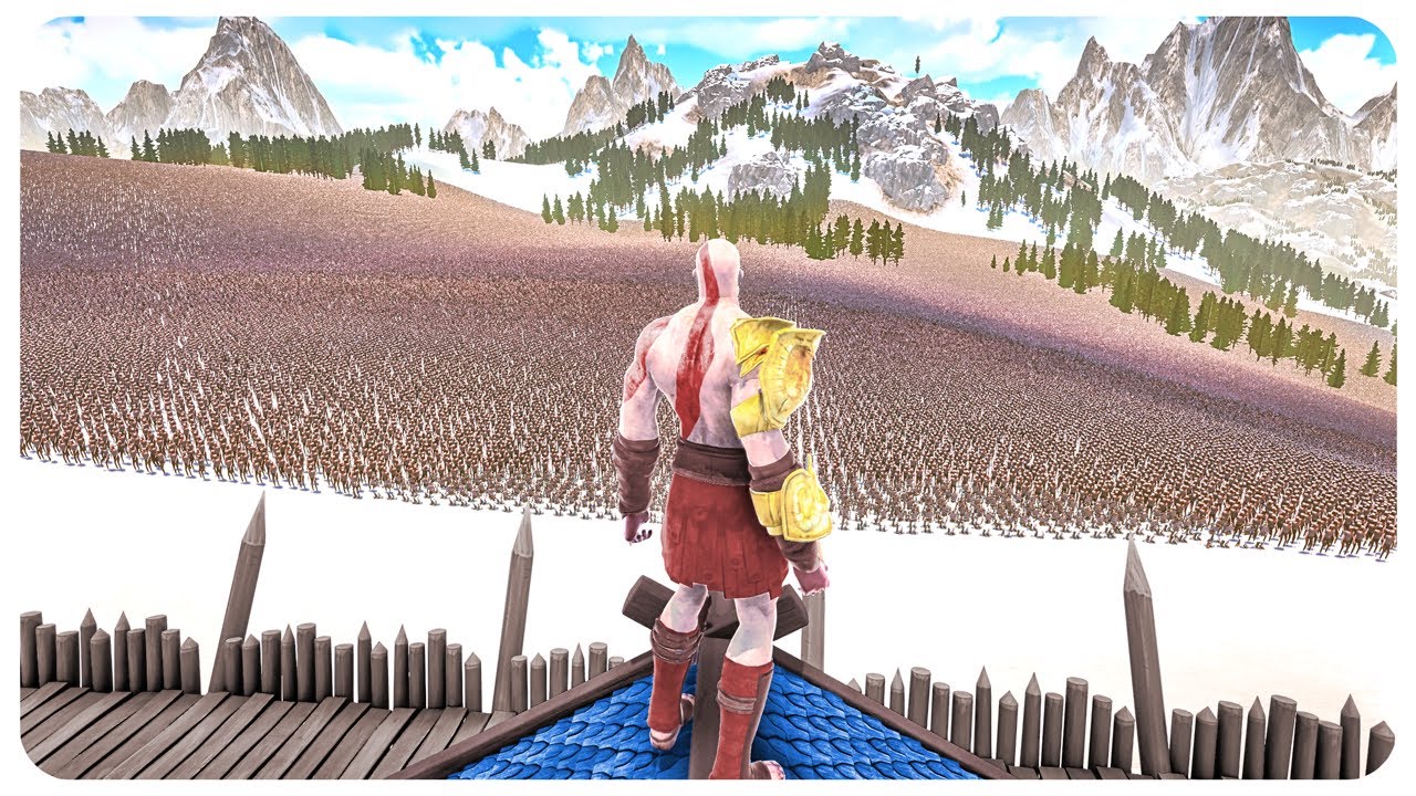Kratos' Reinforcements vs 5 Million Sauron's Army - Ultimate Epic Battle Simulator 2 UEBS 2 (4K)