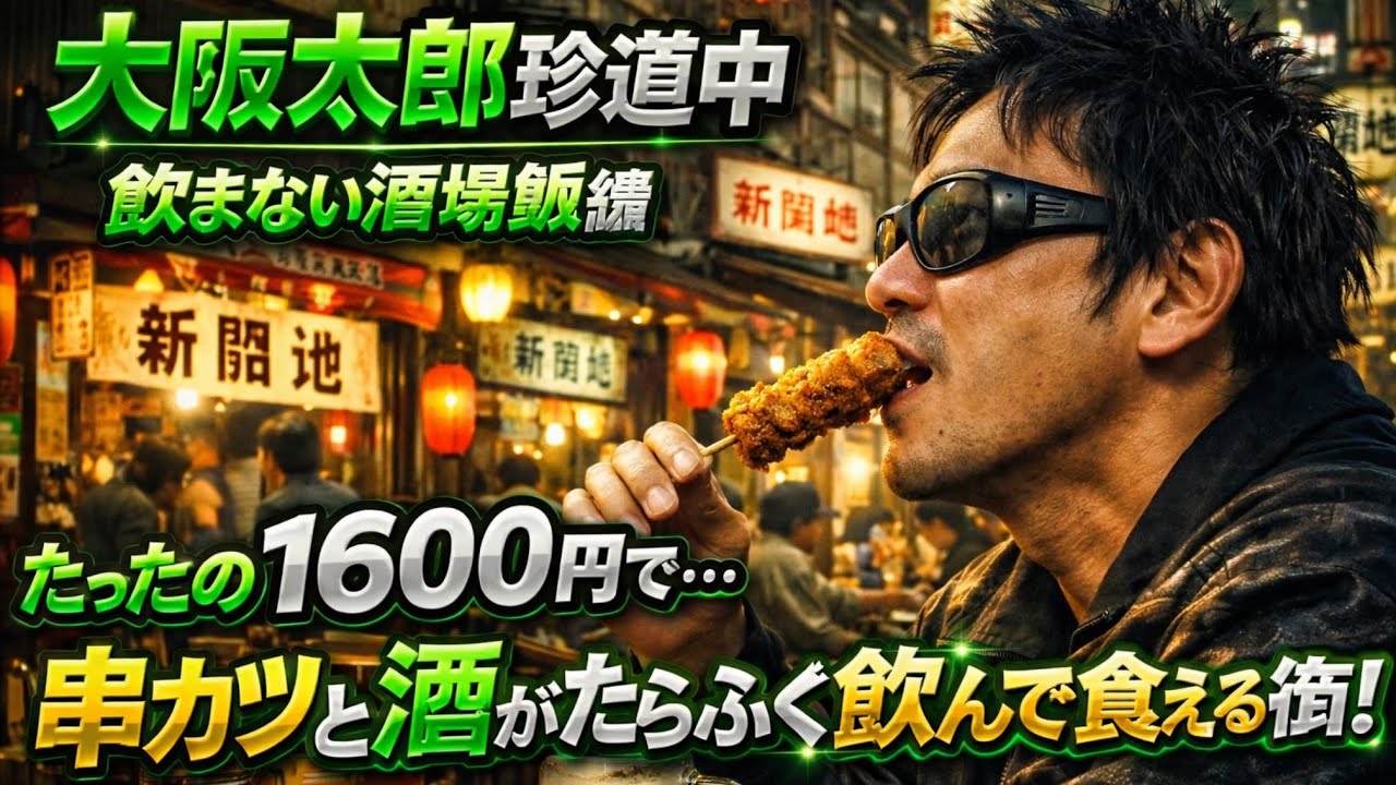 【飲まない酒場飯】たった1600円でこの世界…神戸新開地・ディープすぎるドヤ街飲み屋街