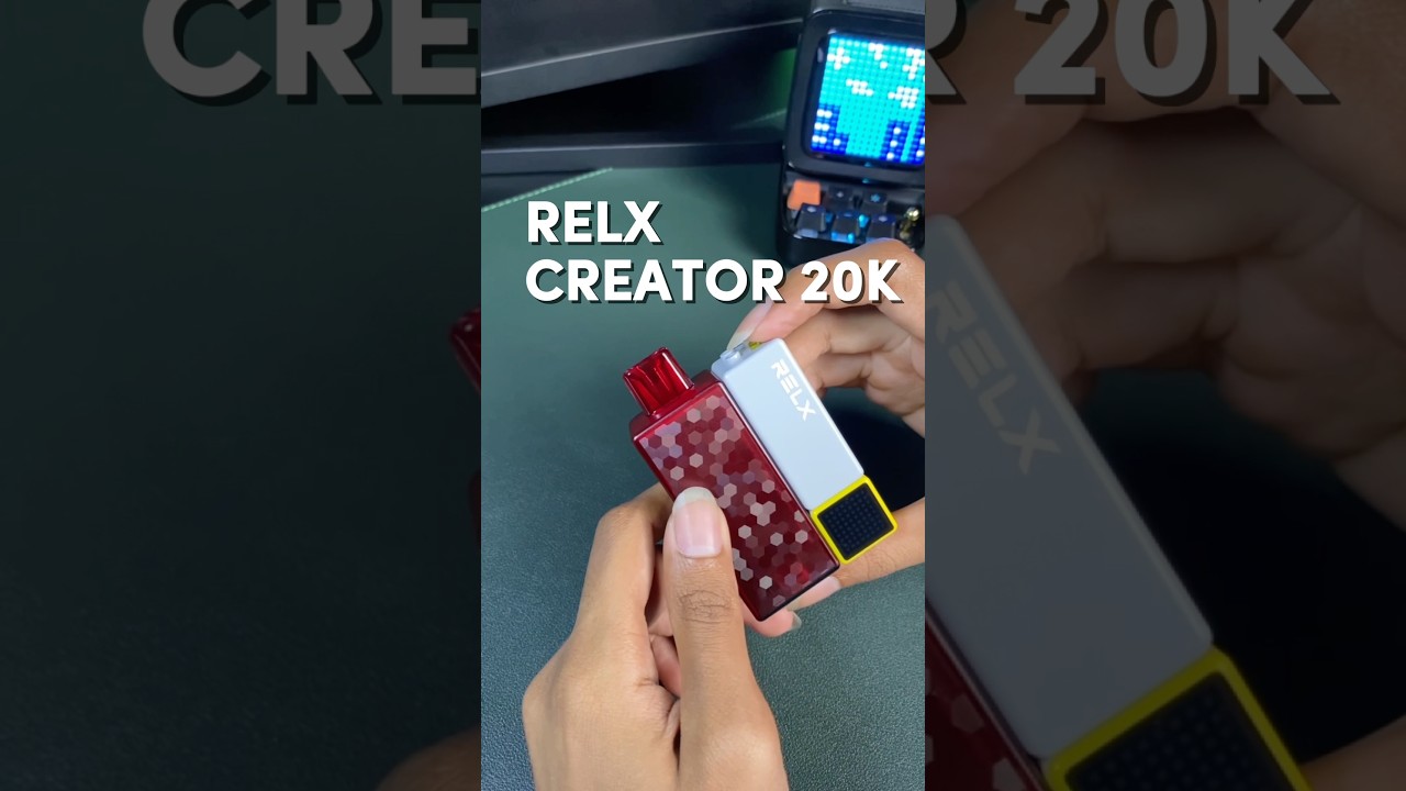 Relx Creator 20k ดีไซน์สนุก ถอดต่อแบบเลโก้ #ใช้แล้วทิ้ง #relx #บุหรี่ไฟฟ้า #pod