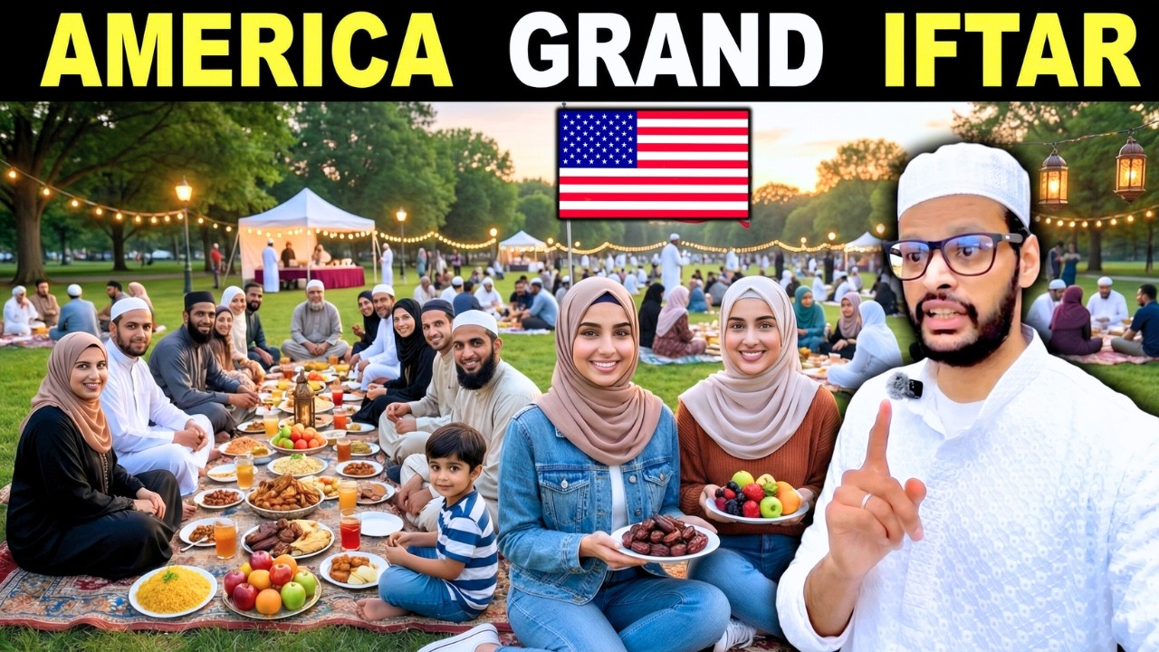 GRAND MOSQUE IFTAR IN USA 2026 🇺🇸 | Iftar In AMERICA | Muslim Life In America | Indian In USA