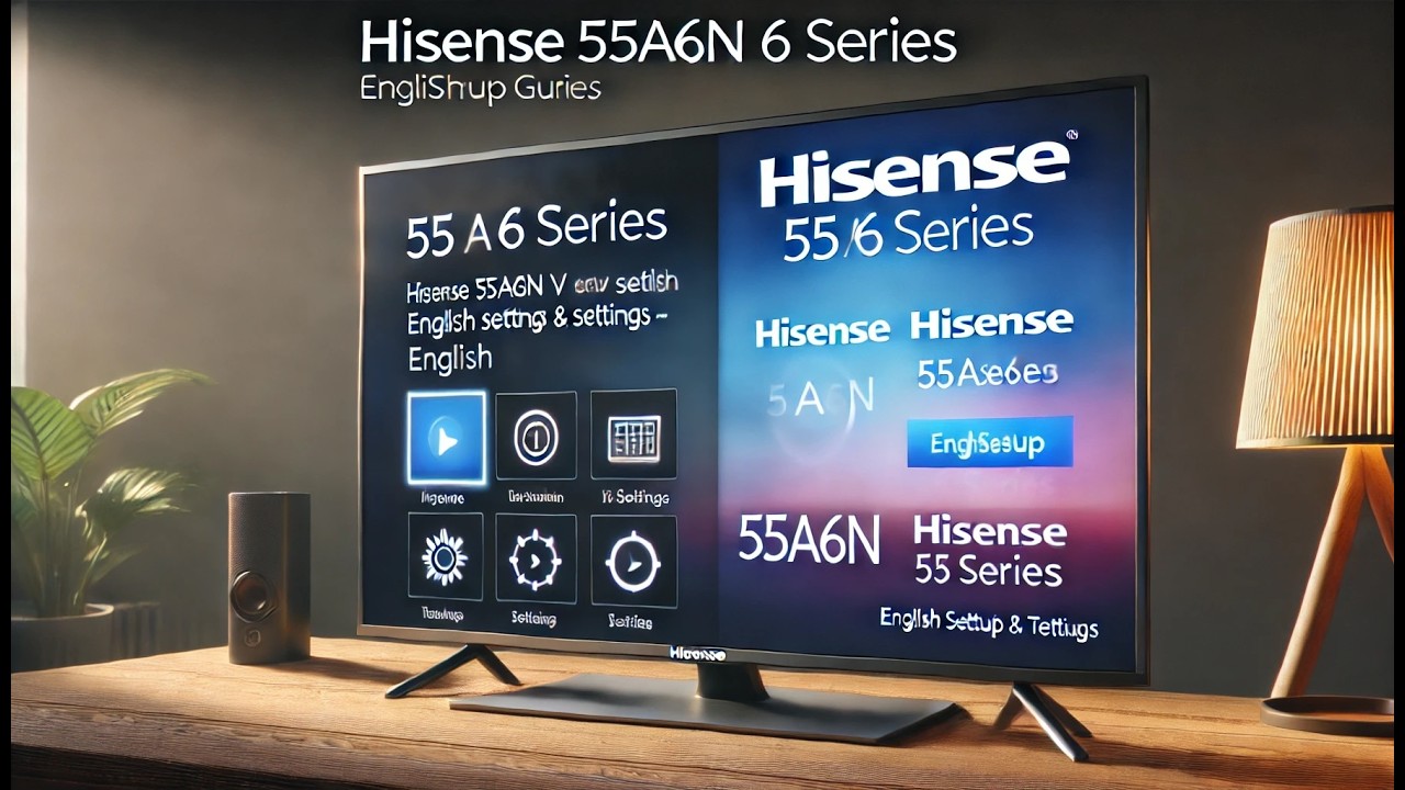 FAST English Setup Guide for Hisense 55A6N 6 Series TV 🔥