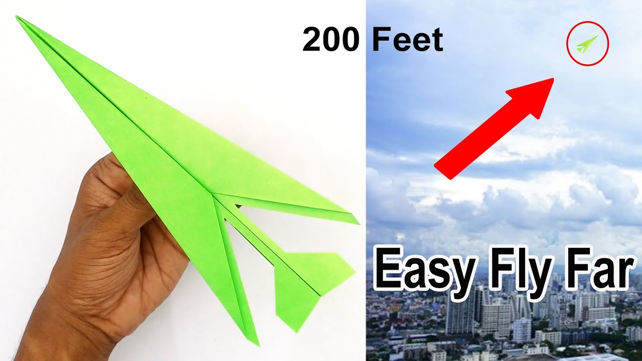 Make a Paper Airplane Easy for Fly So High - Origami Aeroplane Making Tutorial - Paper Plane Making