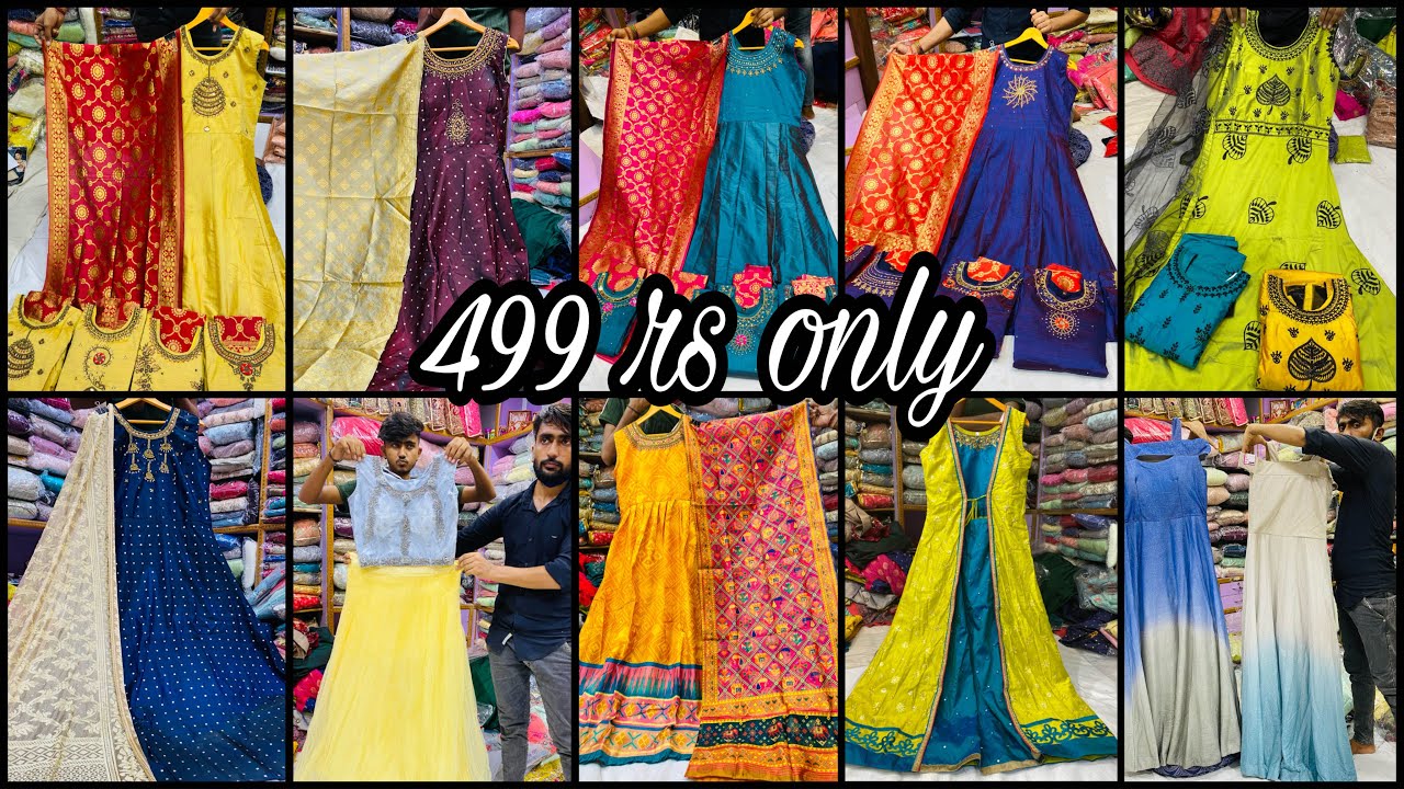 499rs முதல் Bridal Anarkali Dress|Crop-top |low budget | long gowns|Festive Collections|Sowcarpet