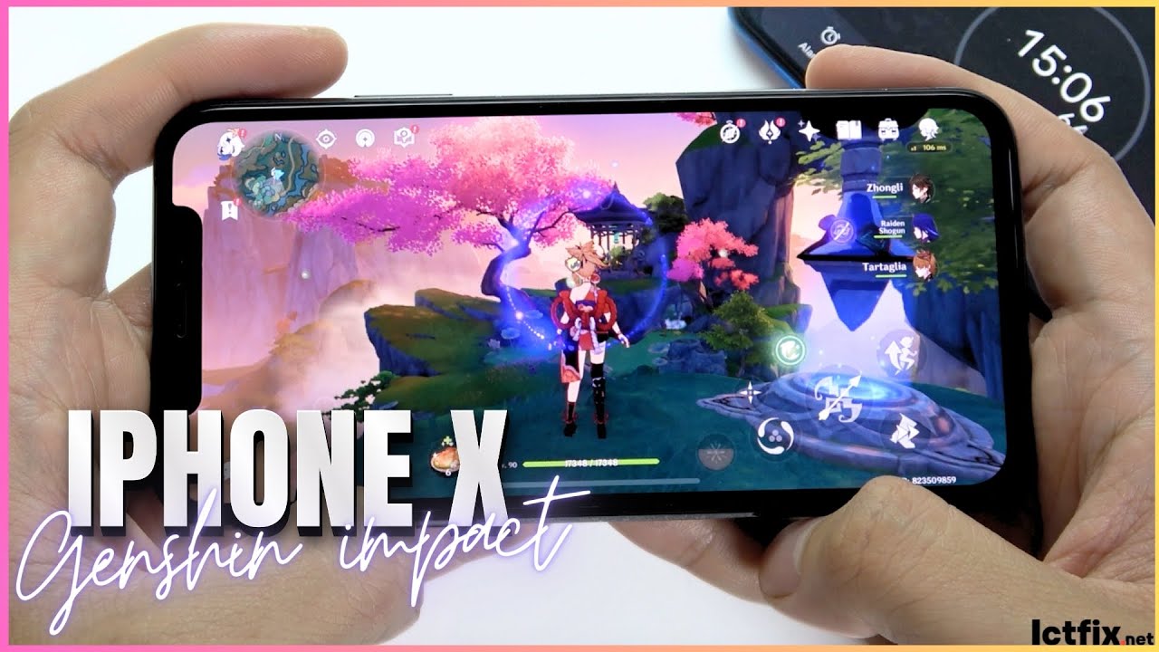 iPhone X Genshin Impact Gaming test | Apple A11