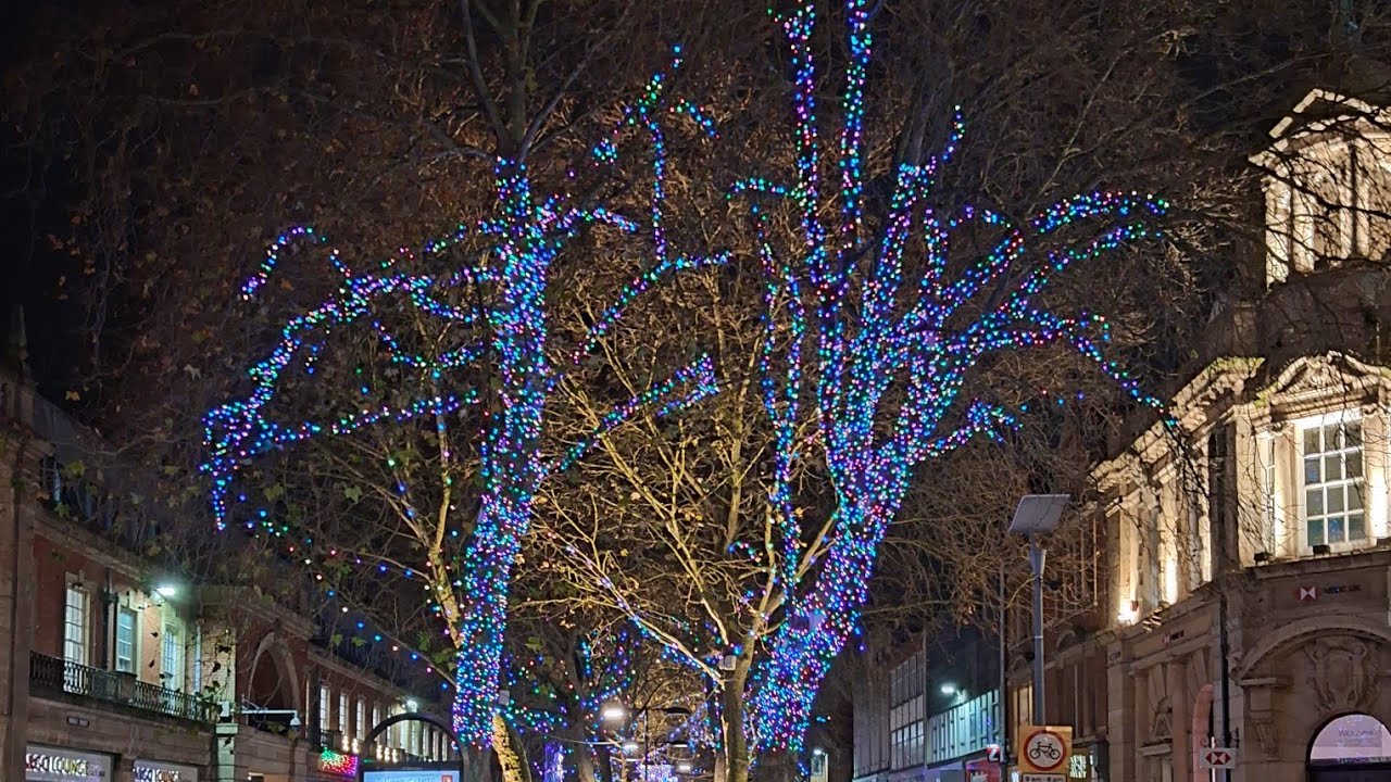 Peterborough Christmas Town Lights Walk Around 11/12/25.