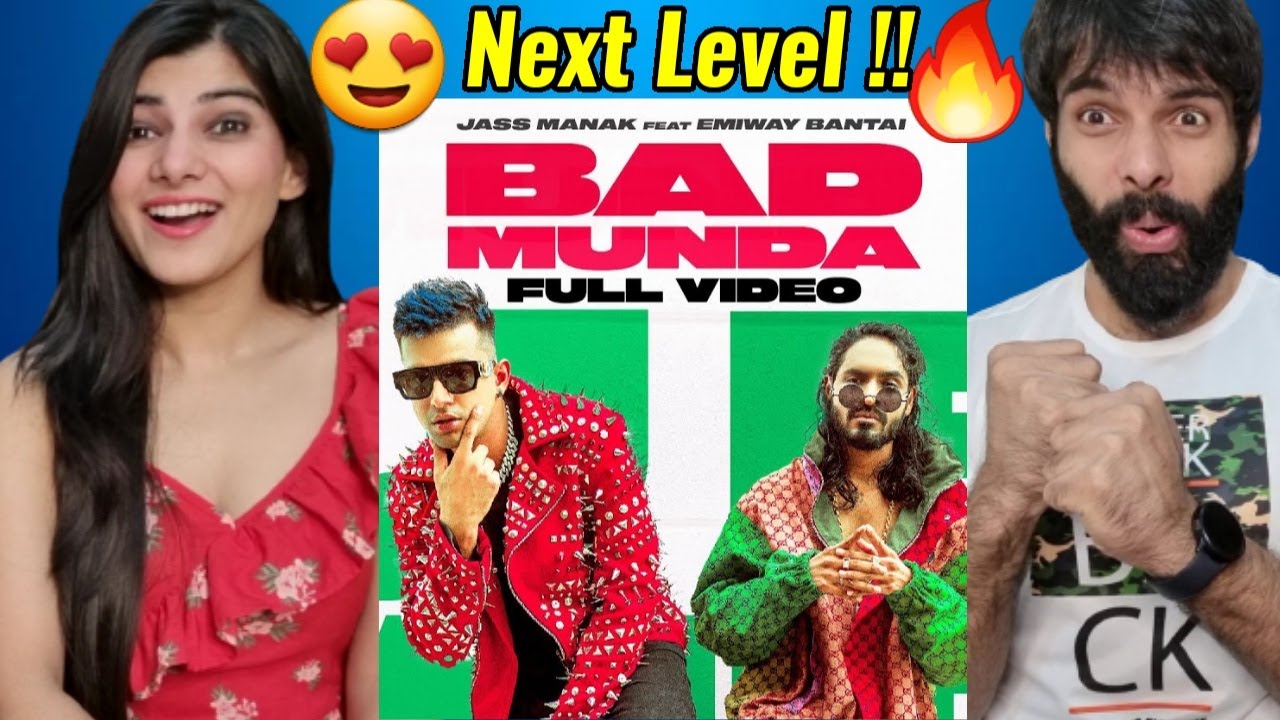 BAD MUNDA : Jass Manak Ft. Emiway Bantai (Full Video) Satti Dhillon | Deep Jandu | GK | Reaction