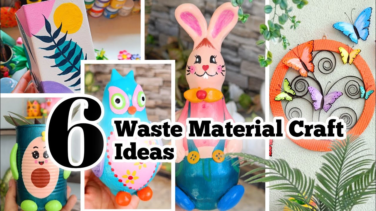 6 Waste Material Home Decor ideas || Home Decor ideas from waste