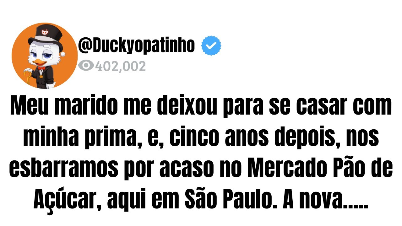 Meu marido me deixou para se casar com minha prima, e, cinco anos depois, nos esbarramos por acaso..