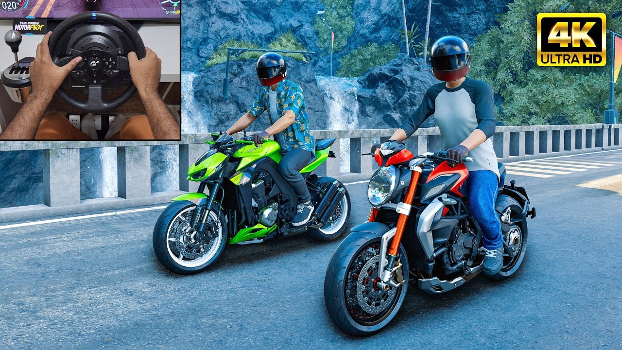 MV Agusta Dragster 800RR & Kawasaki Z1000 ABS | The Crew Motorfest | Thrustmaster T300RS gameplay