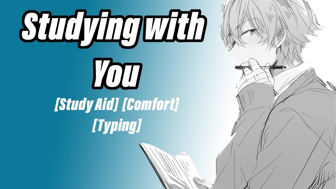 Asmr Boyfriend -  Let's study together [Comfort] [Relax] [Study Aid] [Keyboard sounds] [Rain sounds]