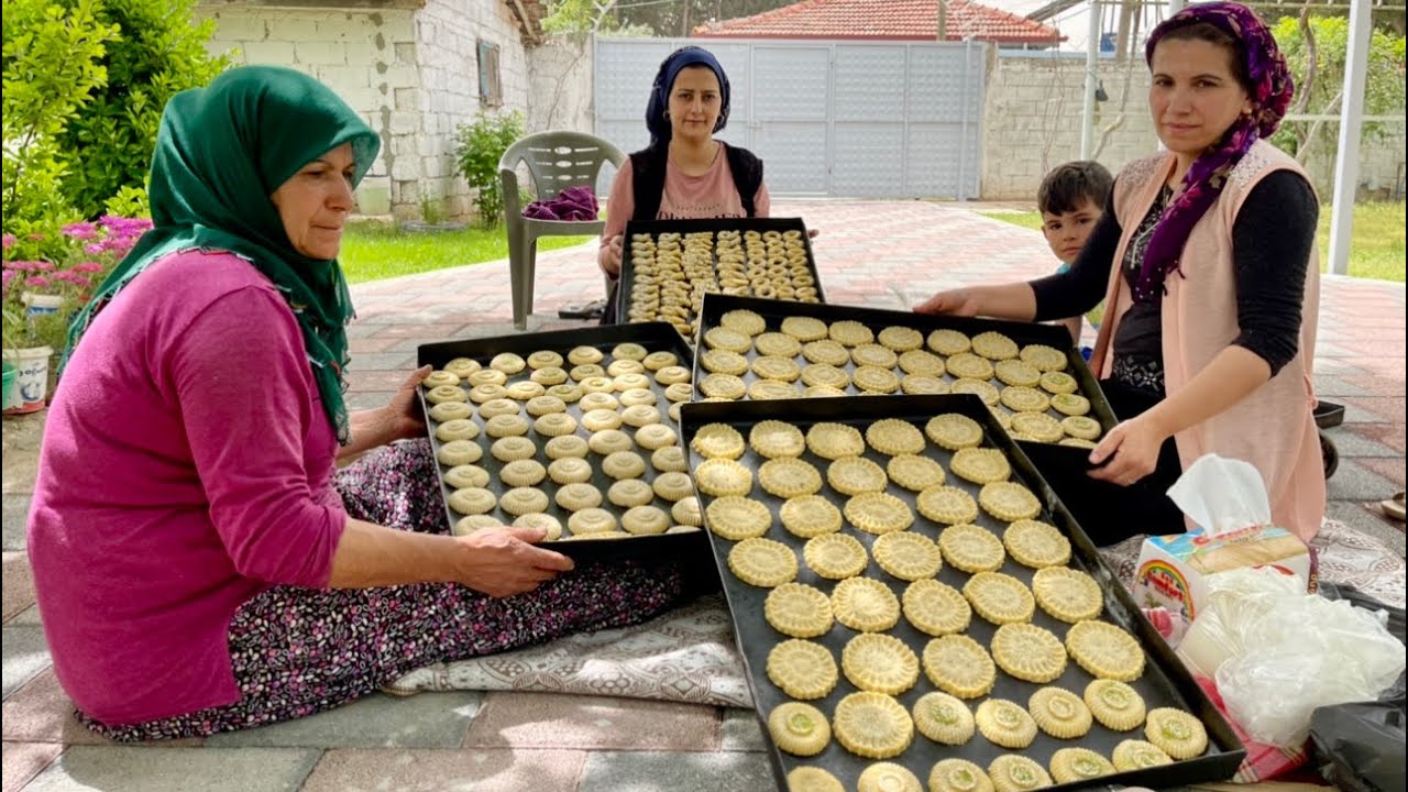 İNANILMAZ TEPSİ TEPSİ BEKLENEN KÖMBE YAPIMI ~ HER YIL YAPILAN VAZGEÇİLMEZ LEZZET ~KÖY İŞLERİ ASMR