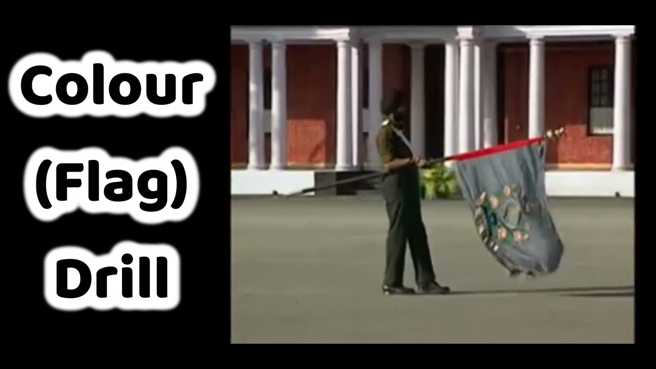 Color's Drill or Flag Drill demonstration by IMA Drill Instructor | Drill