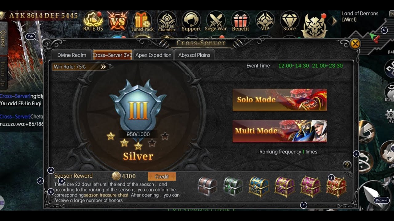 MU IMMORTAL PVP 3vs3