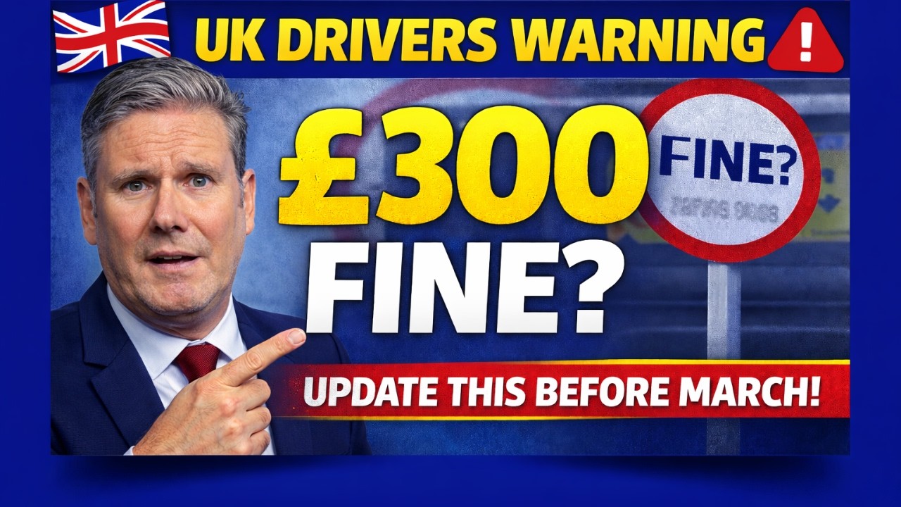 UK Drivers WARNING 🚨 &pound;300 Fine If This Isn&rsquo;t Updated Before March