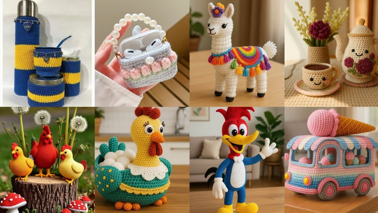 Treading and attractive crochet handmade items and ideas new design 2025//latest patterns