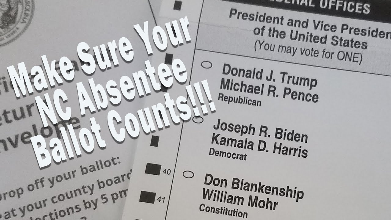 NORTH CAROLINA ABSENTEE VOTING BY MAIL