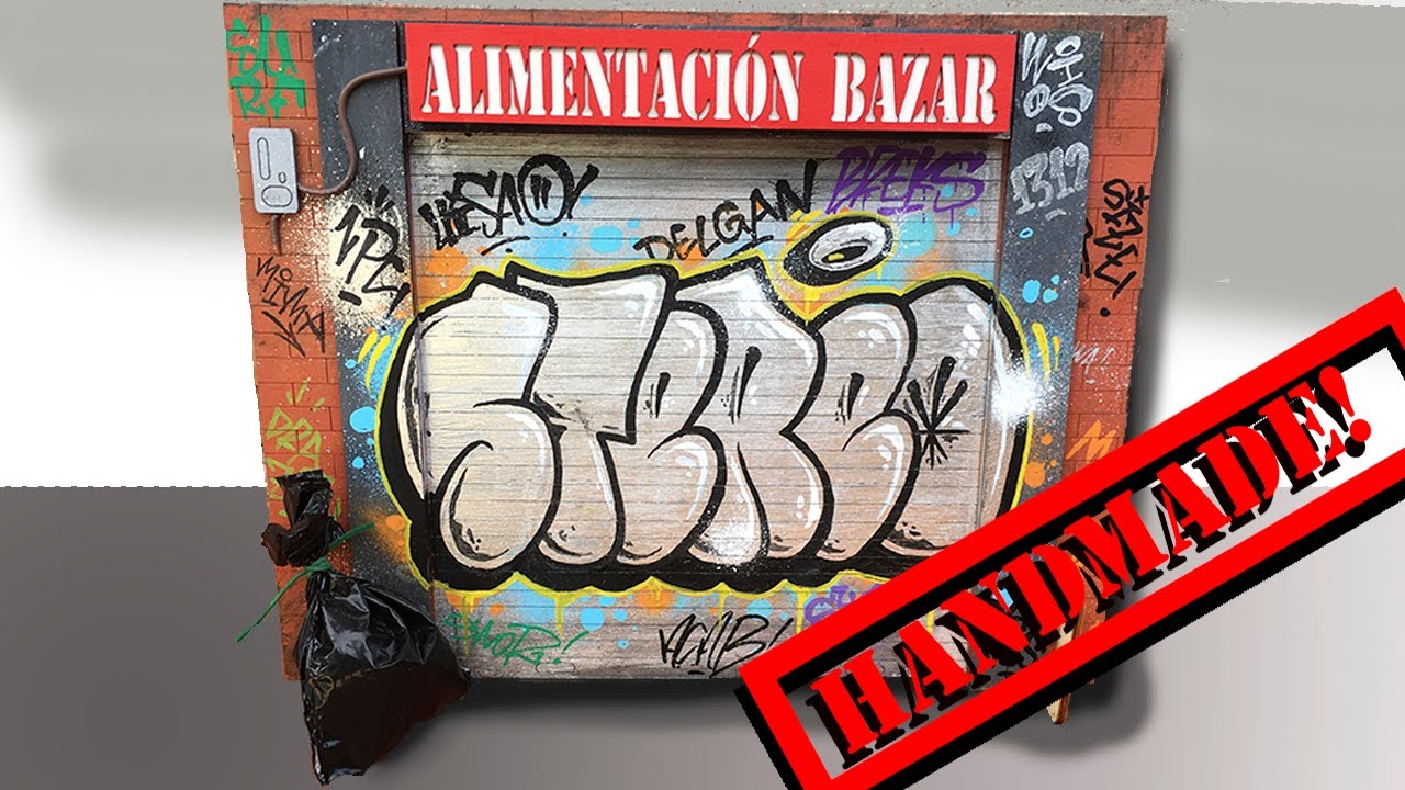 GRAFFITI | DIY wooden METAL ROLL DOWN | CIERRE METÁLICO