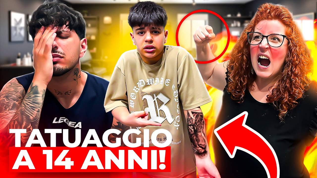 MIO FRATELLO MINORENNE SI TATUA | REAZIONE PERICOLOSA DI MIA MADRE!!!😱