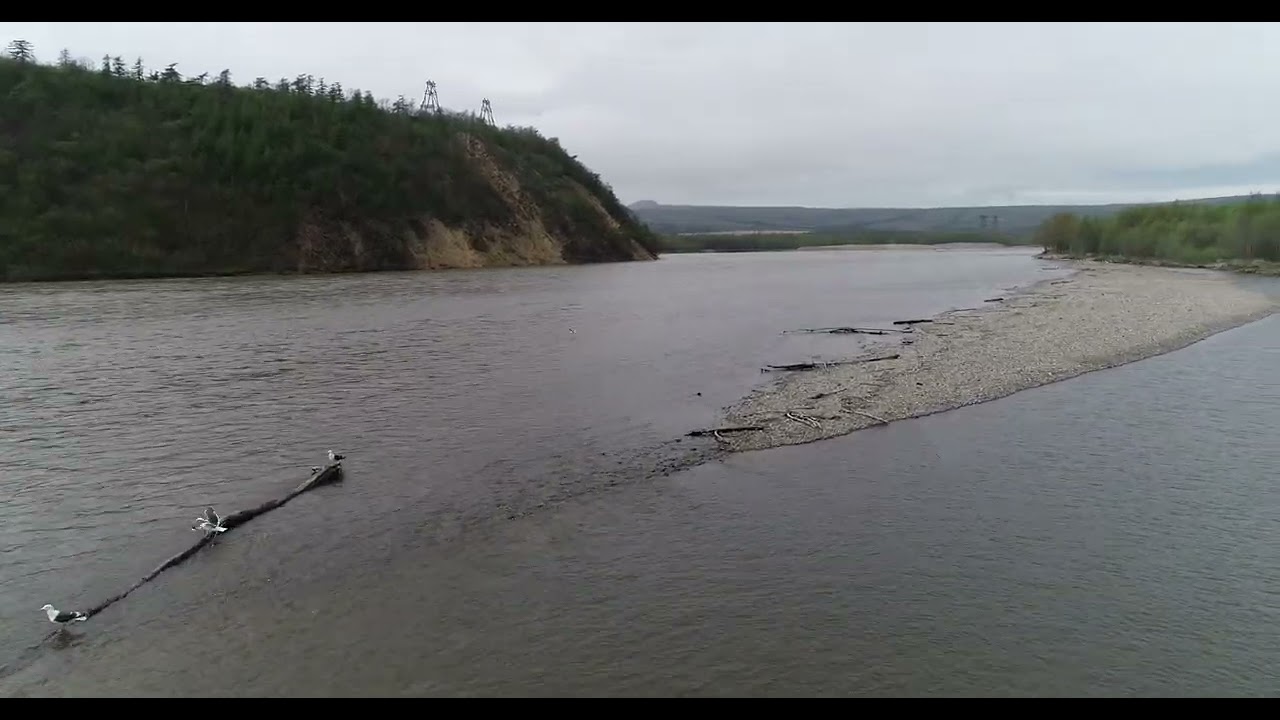 Магадан 2018 полет 17 06 устье реки Ола DJI 0172