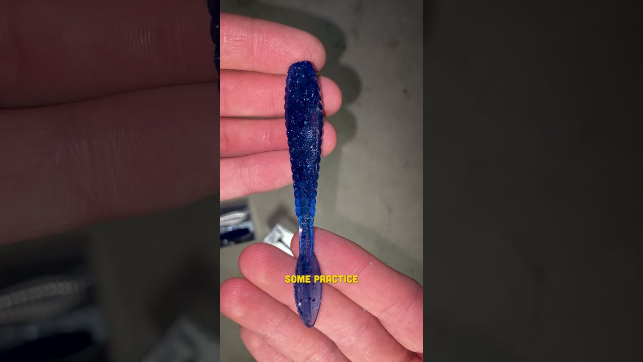 Making soft plastic fishing lures at home for the first time #fishing #reels