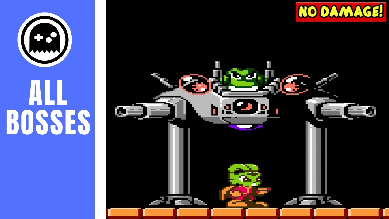 Bucky O'Hare (NES) - All Bosses - (No Damage)
