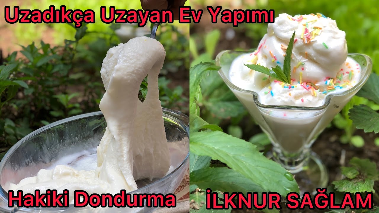 Evde Hakiki Dondurma Yapımı💯Sadece 4 Malzeme İle Kısa Sürede Dondurma Yapımı/Vanilyalı Dondurma 🍦