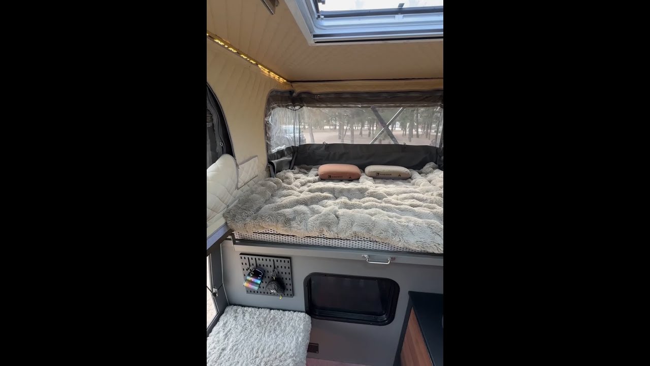 FLAT ROAD - Pickup Truck Camper Room Tour