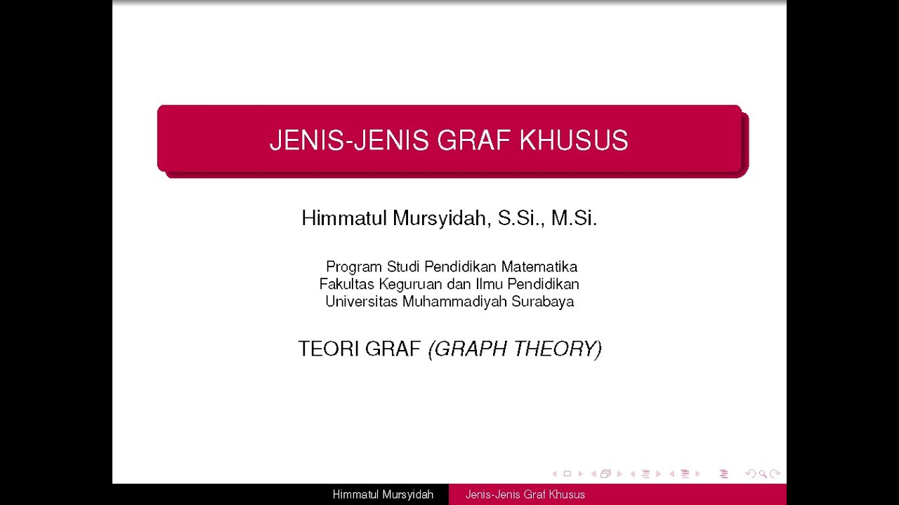 Jenis-Jenis Graf Khusus (Bag. 1) | Graf Khusus