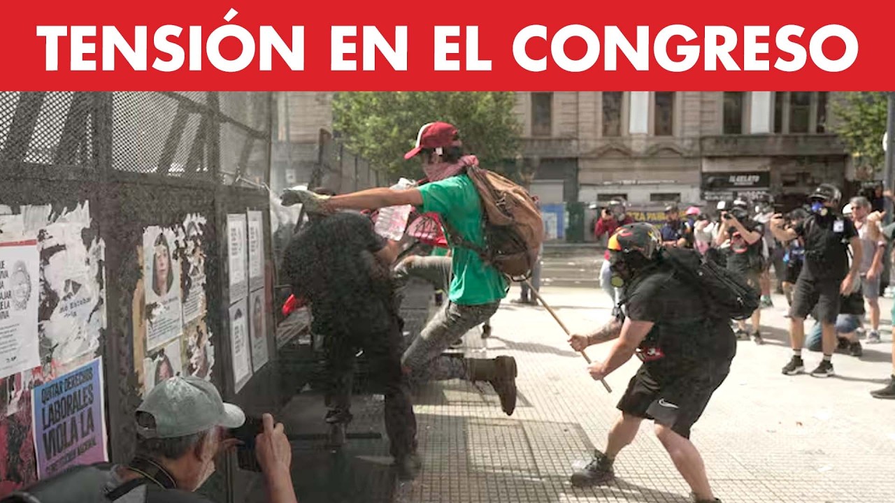 MARCHAS E INCIDENTES EN EL CONGRESO POR LA REFORMA LABORAL | TELENOCHE ¡EN VIVO!