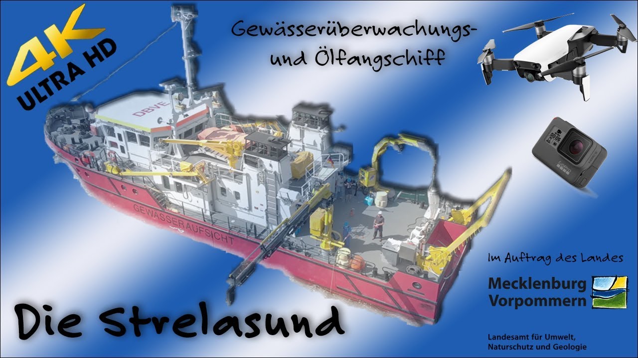 4k | Umweltüberwachung der Ostsee / Probenahme mit der Strelasund