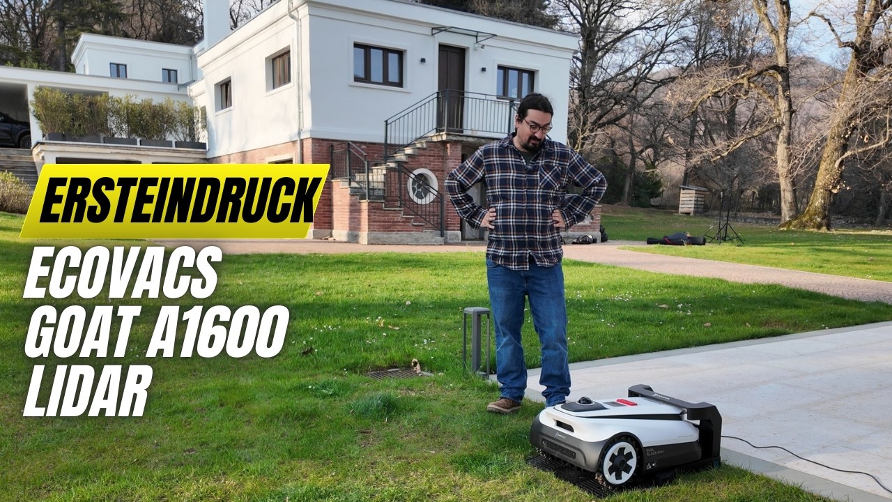 Ecovacs Goat A1600 Lidar Mähroboter mit Trimmer (Ersteindruck) | Netzwelt First Look Event