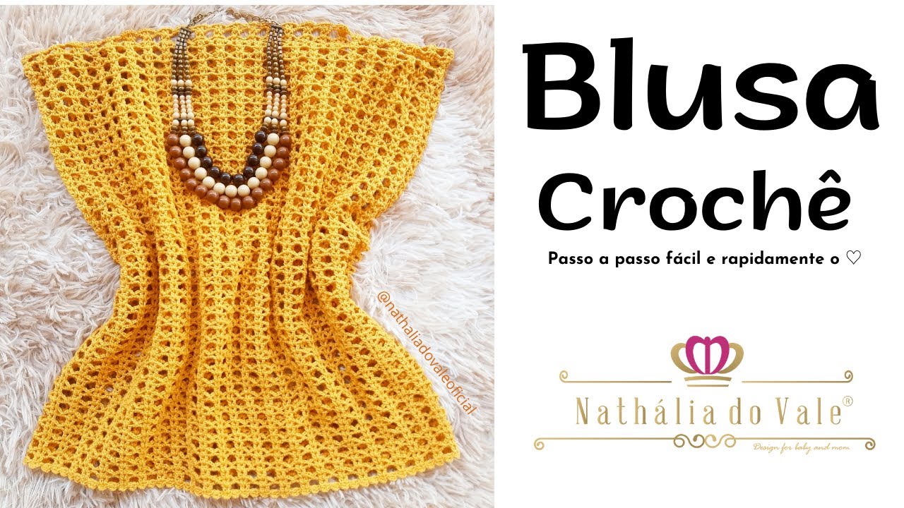 Blusa de Crochê fácil e rápida de fazer!♡ Easy Crochet Blouse