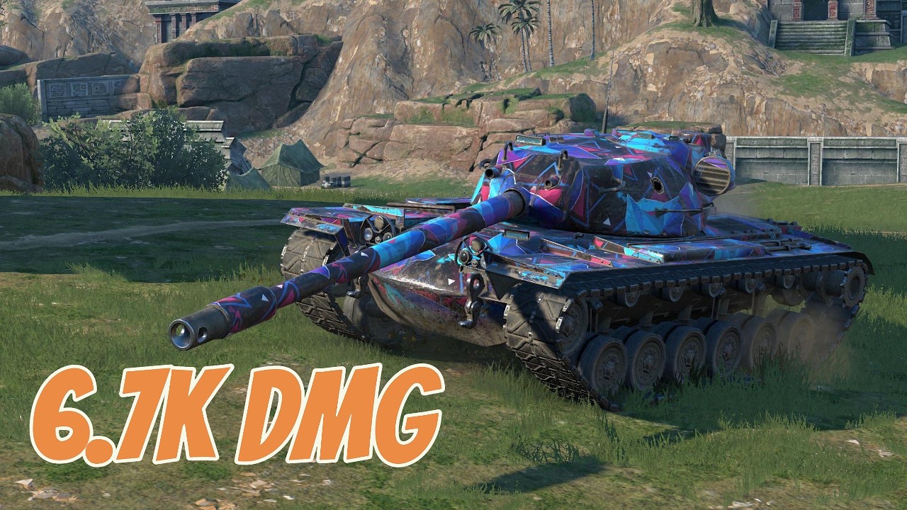 WoT Blitz Best Replay ● T110E5 ● 6.7K DMG ● 6 KILLS ● Ace Tanker