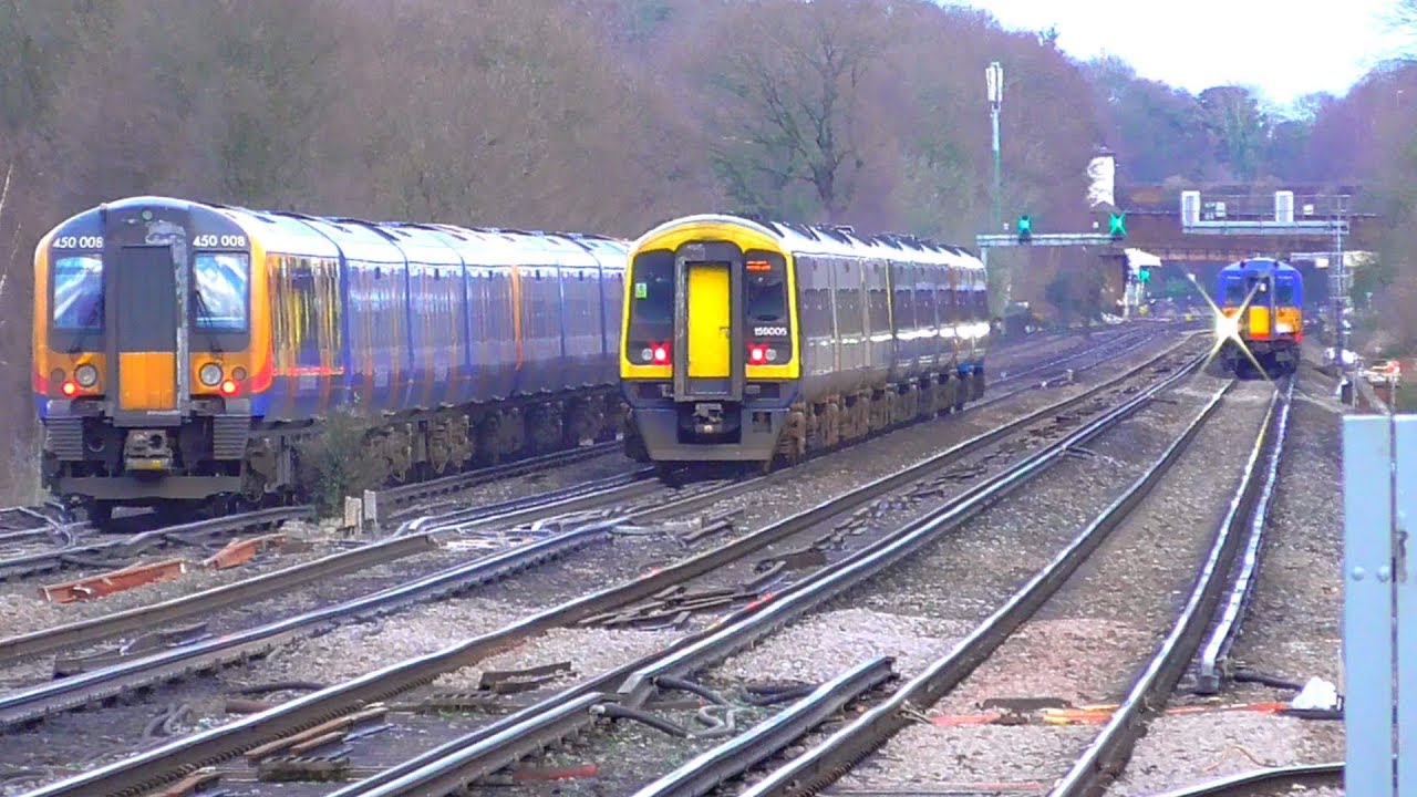 Trains at Byfleet & New Haw - 20/02/20