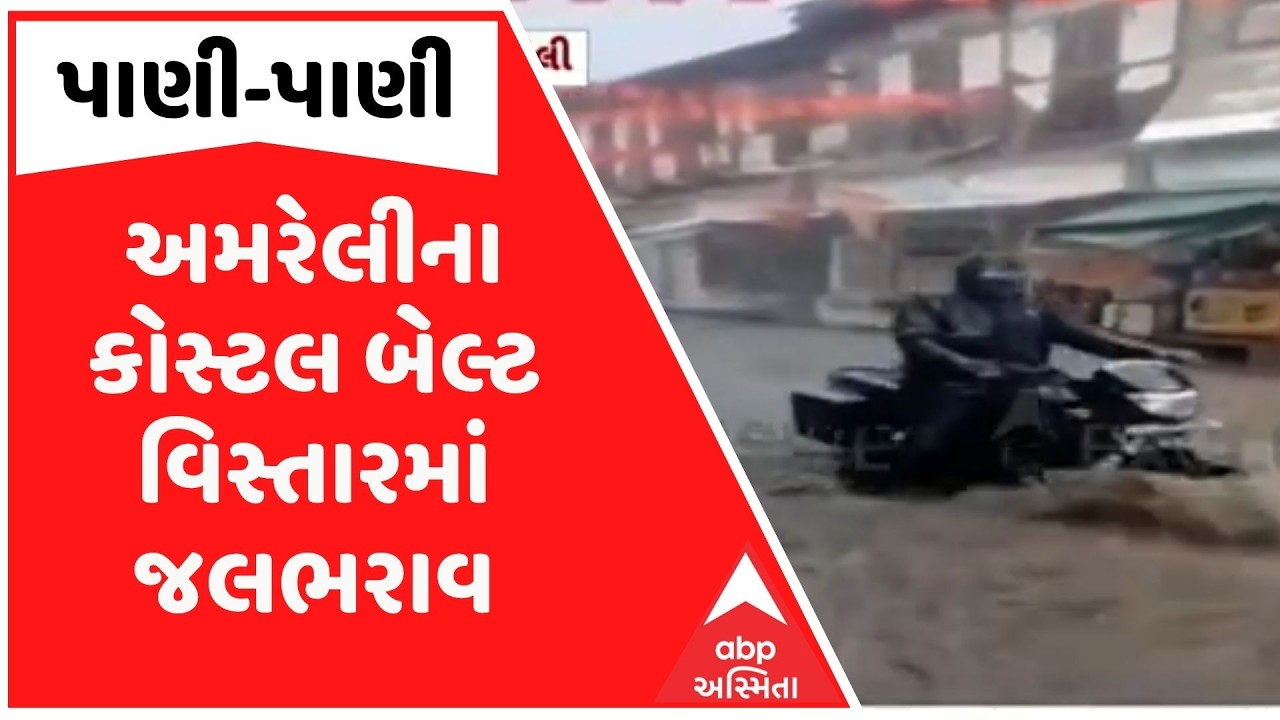 Amreli Rain | અમરેલીના કોસ્ટલ બેલ્ટ વિસ્તારમાં જલભરાવ, બીજા દિવસે ધોધમાર વરસાદ બાદ પાણી-પાણી