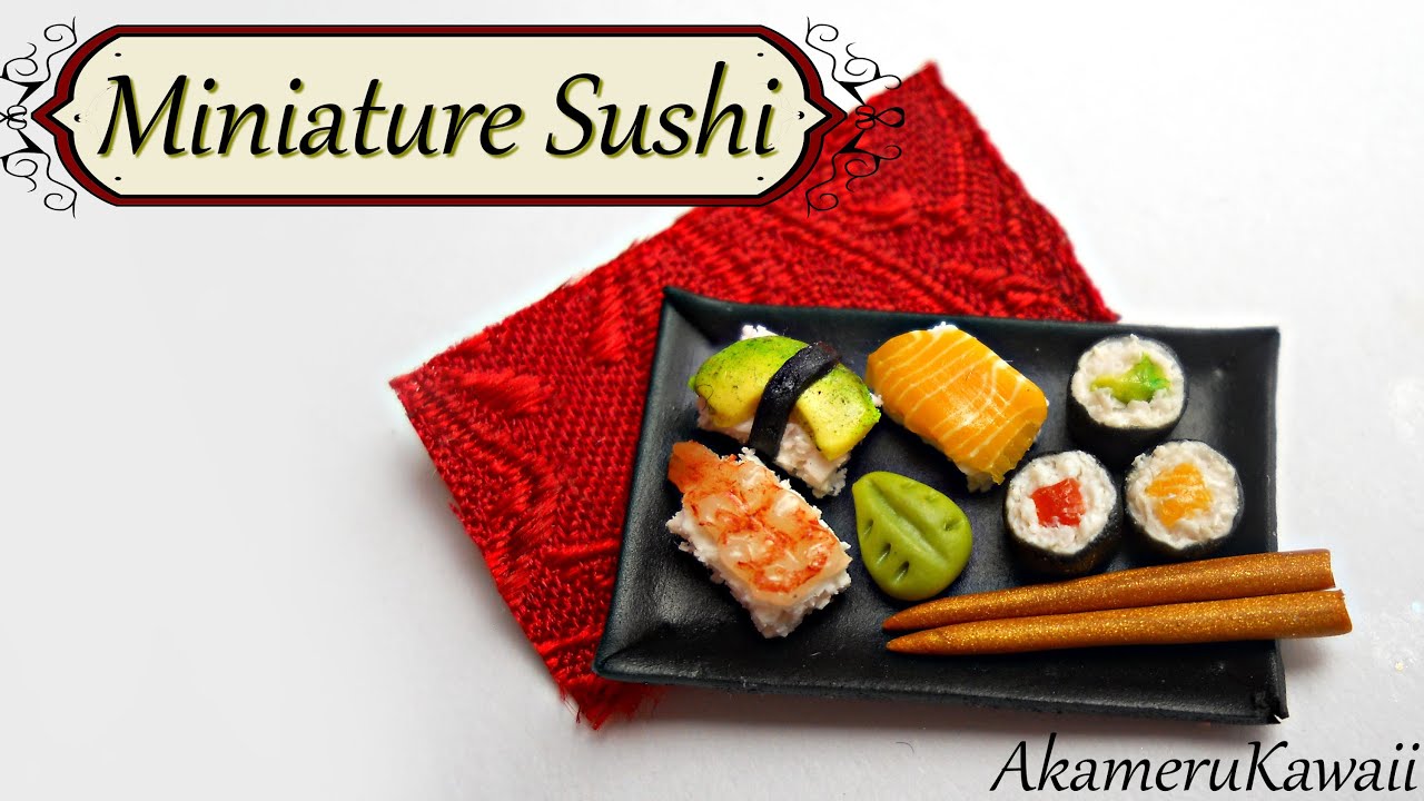 Miniature Sushi - Polymer Clay Tutorial