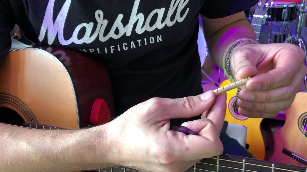 STAMAR Akustická gitara, lepenie kobylky, dohmat, časť 2. - SERVIS JIMMY MARKET