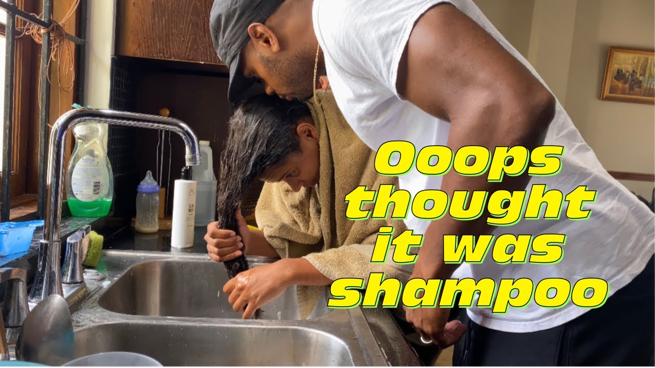 Washing hair has to be this hard ?