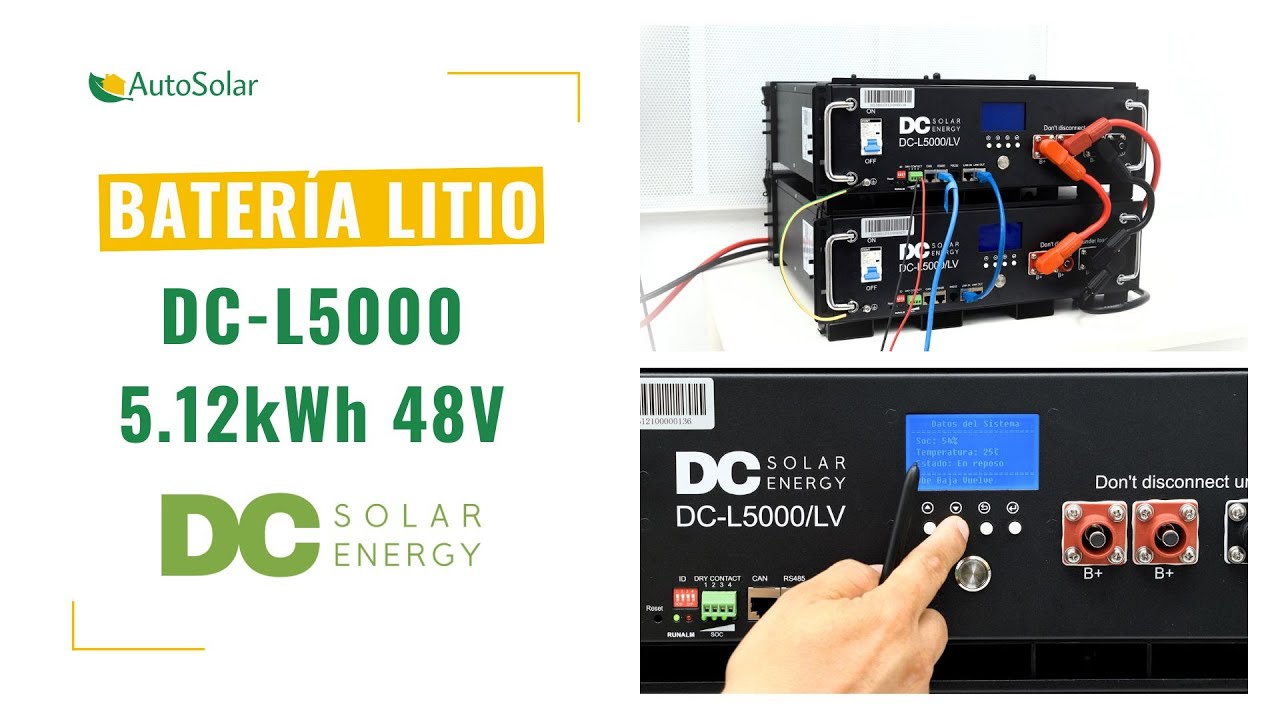 🔋⚡ Batería Litio DC Solar Energy 48V DC-L5000/LV | ❗Características y configuración❗