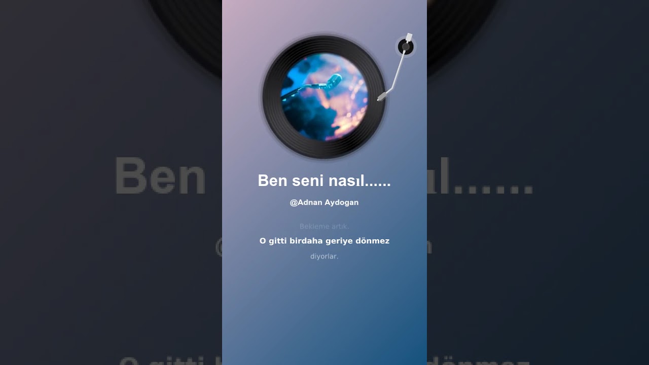 Ben seni nasıl.....