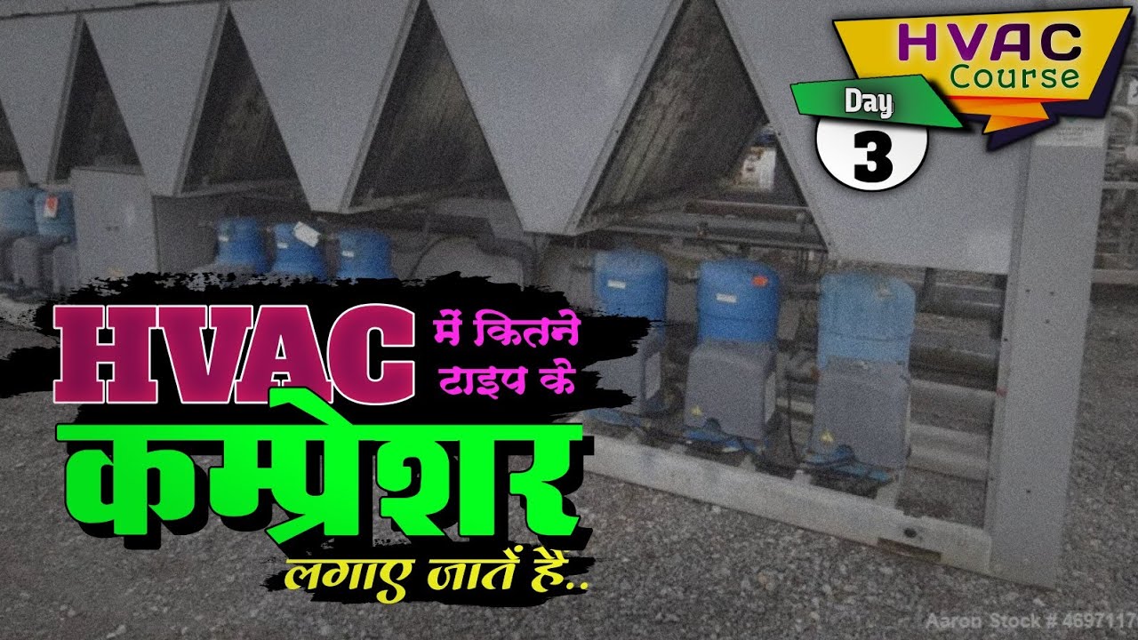 HVAC Me kaun sa Compressor Lagata hai | How Many Types Of Compressors Are Used in HVAC | HVAC Course
